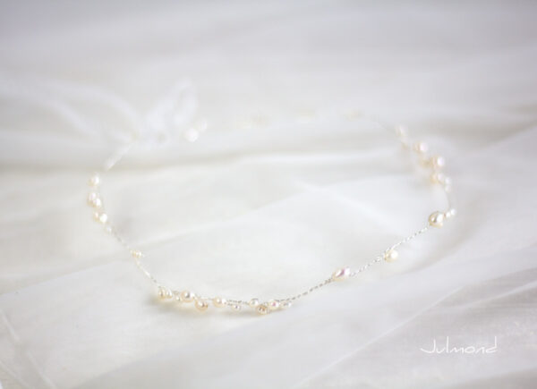 Isabell Haarband Perlen Hochzeit Tiara-10